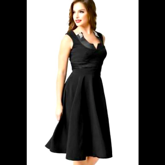 Hell Bunny Dresses & Skirts - Hell Bunny Black Valetta Circle Swing Dress size L